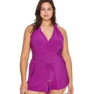 Magicsuit Bianca Slimming Swim Romper Swimsuit Size 20W